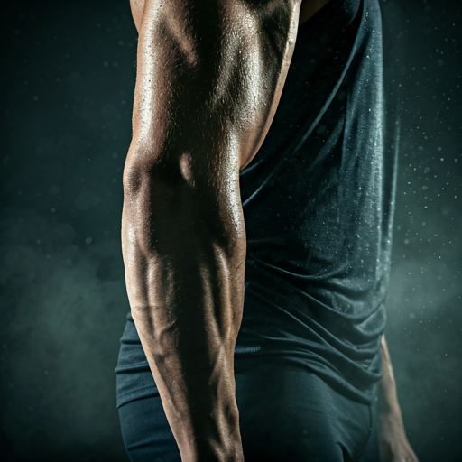 Athlete muscle stress workout