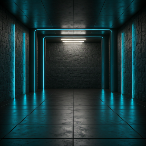 Futuristic minimalist gym background